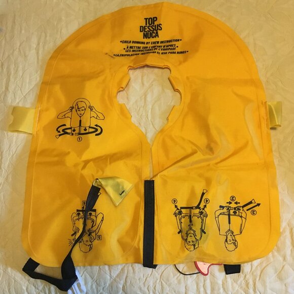 Aircraft Life Vest Inflatable Jacket Child Sized #1 - Picture 4 of 11